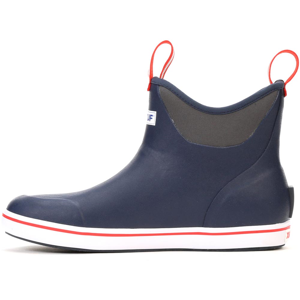 Ankle Deck Boot, Navy / Red - 22733 