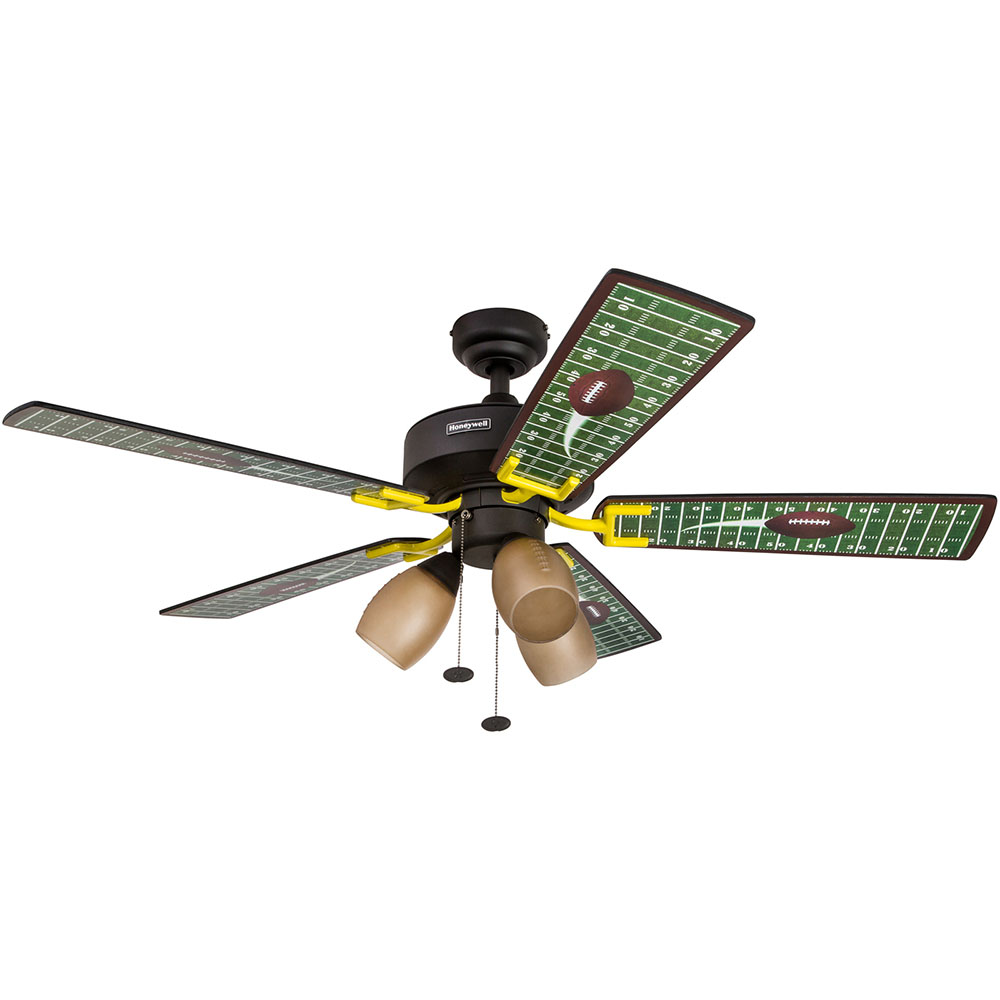 Honeywell Touchdown Indoor Ceiling Fan, Matte Black, 48 Inch - 50205