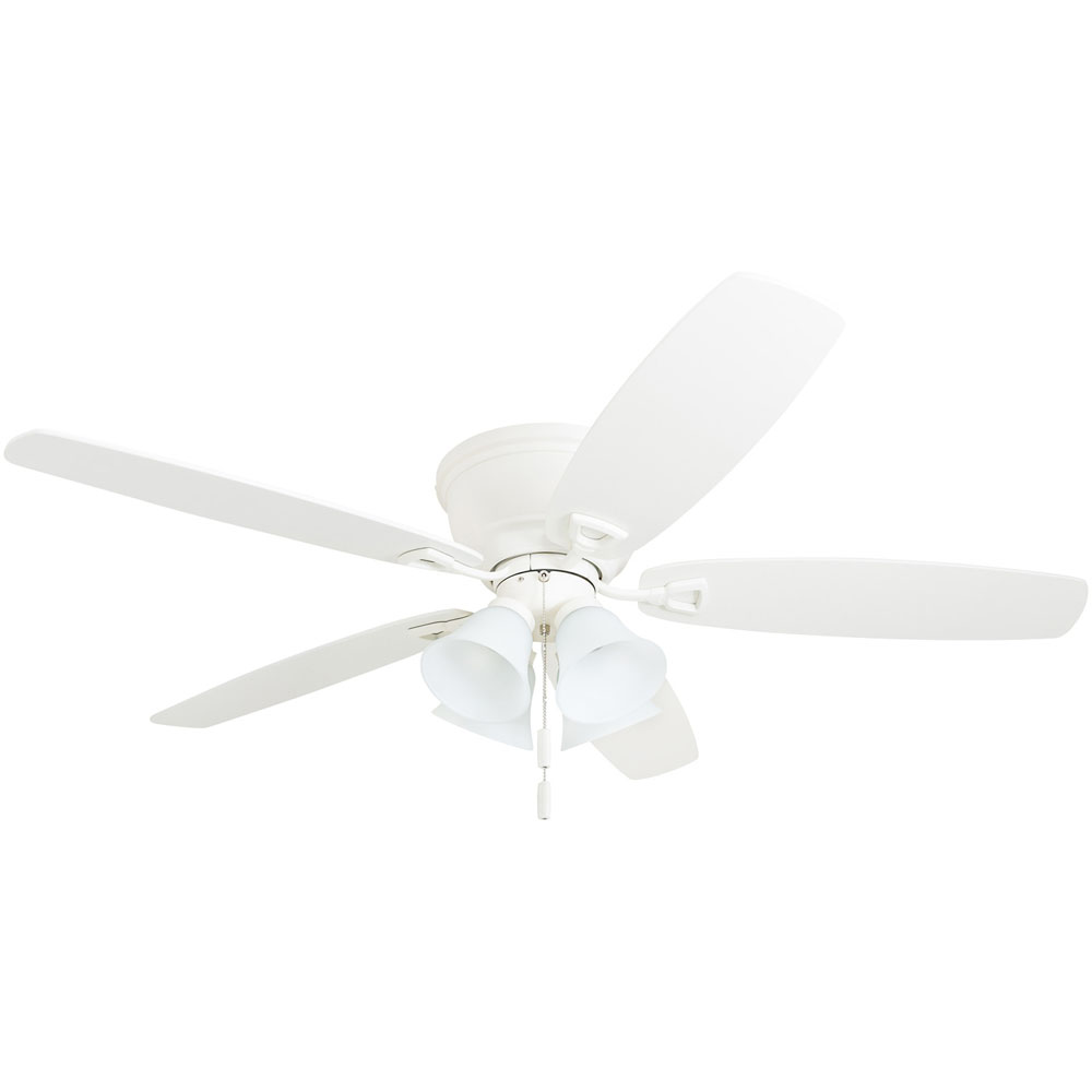 Honeywell Glen Alden Indoor Ceiling Fan, White, 52-Inch - 50520-03