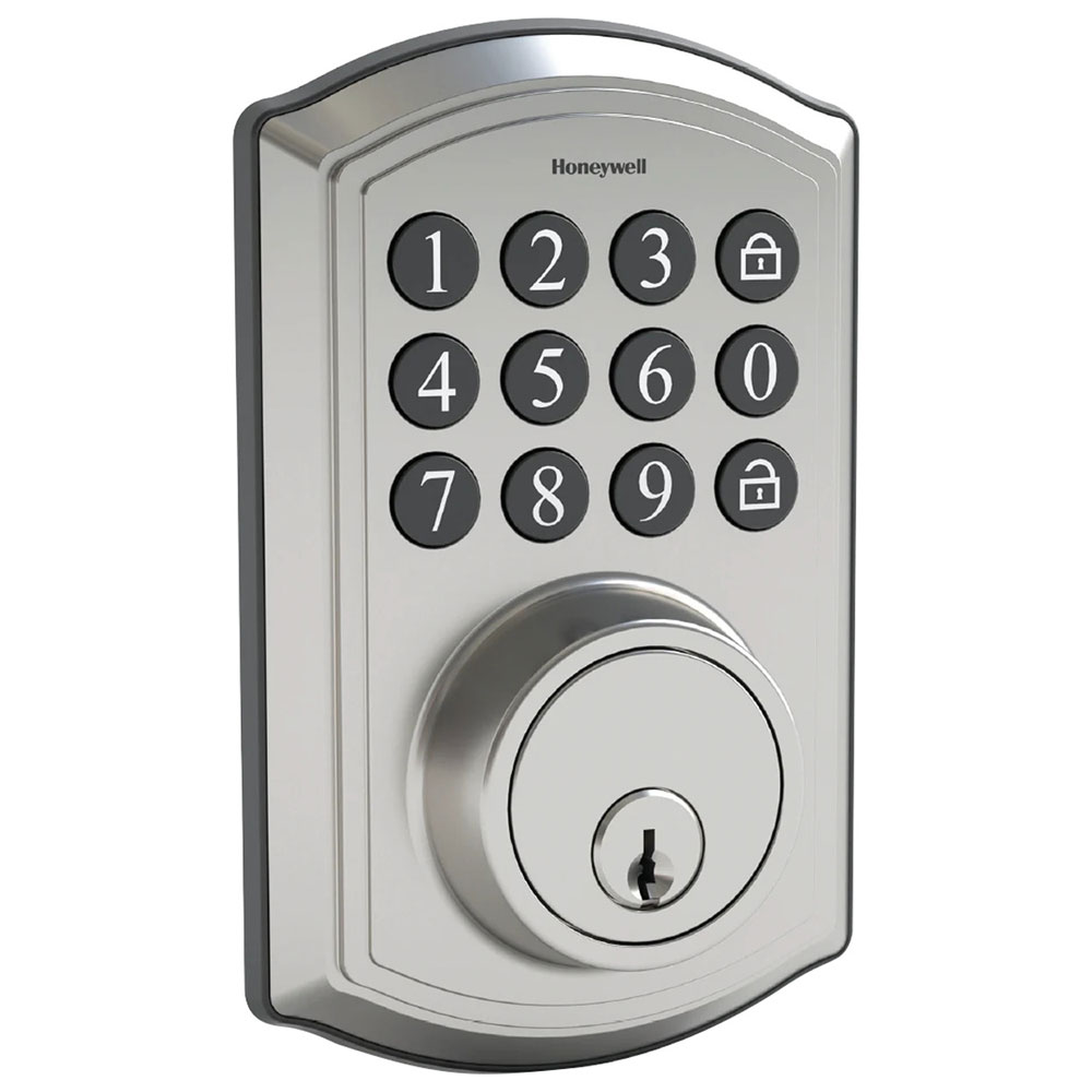 Keyless Entry Door Lock, Electronic Keypad Deadbolt with Handle, Auto Lock  Front Door Handle Sets, Easy to Install, 50 User Codes, Security Waterproof