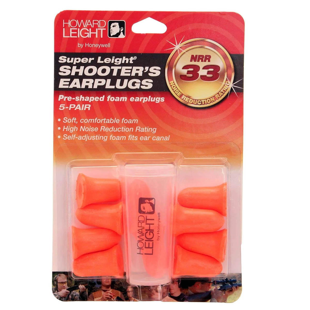 Honeywell Super Leight Disposable Foam Shooting Earplugs, 5-Pairs (R-84133)