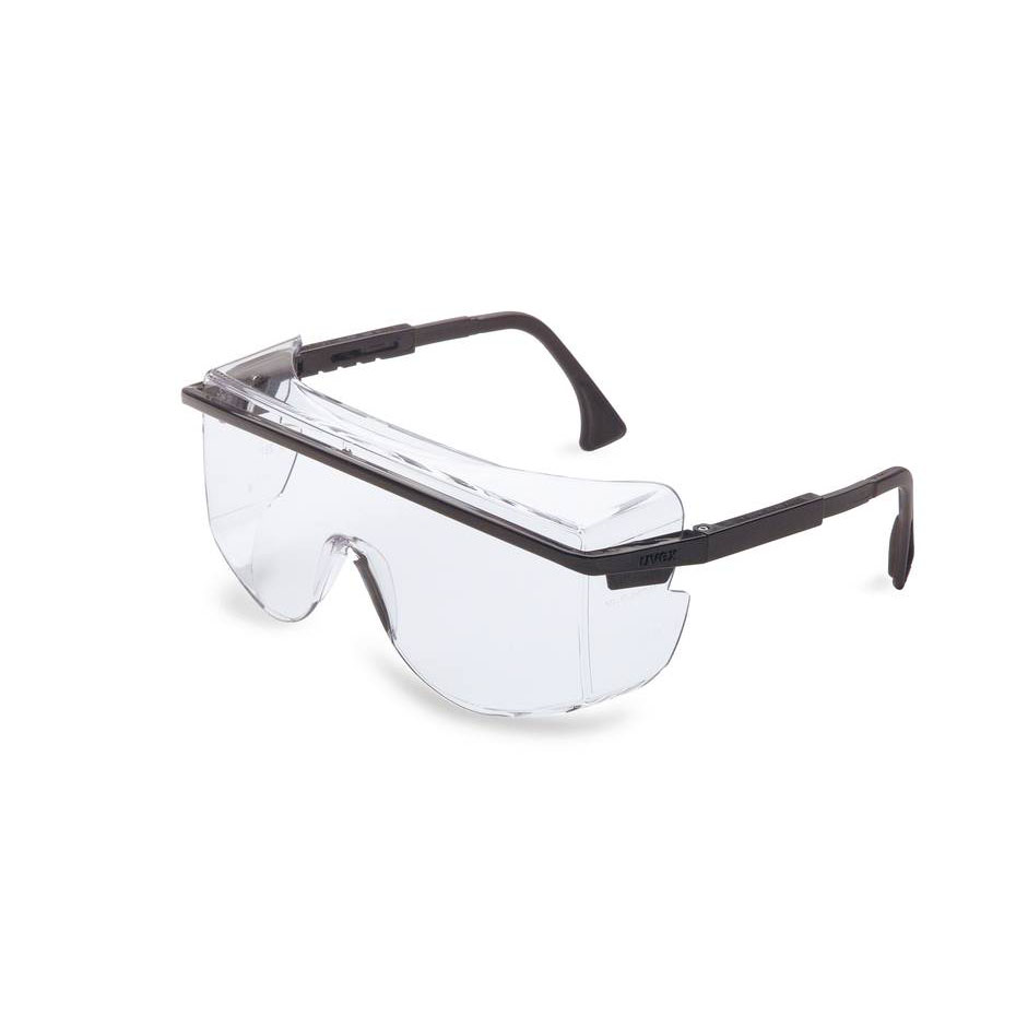 Honeywell Astro OTG 3001 Safety Eyewear, Over-The-Glass style, Black Frame, Clear Lens, Scratch-Resistant Hardcoat Lens Coating - RWS-51015