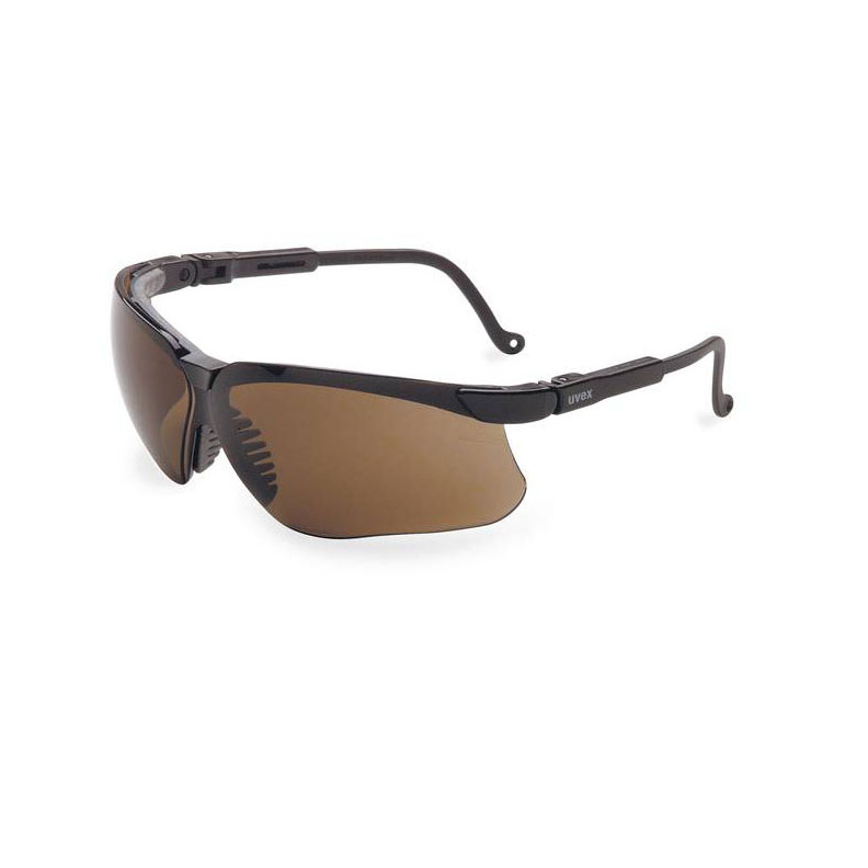 Honeywell Genesis Safety Eyewear, Black Adjustable Frame, Espresso Lens, Anti-Fog Lens Coating - RWS-51024