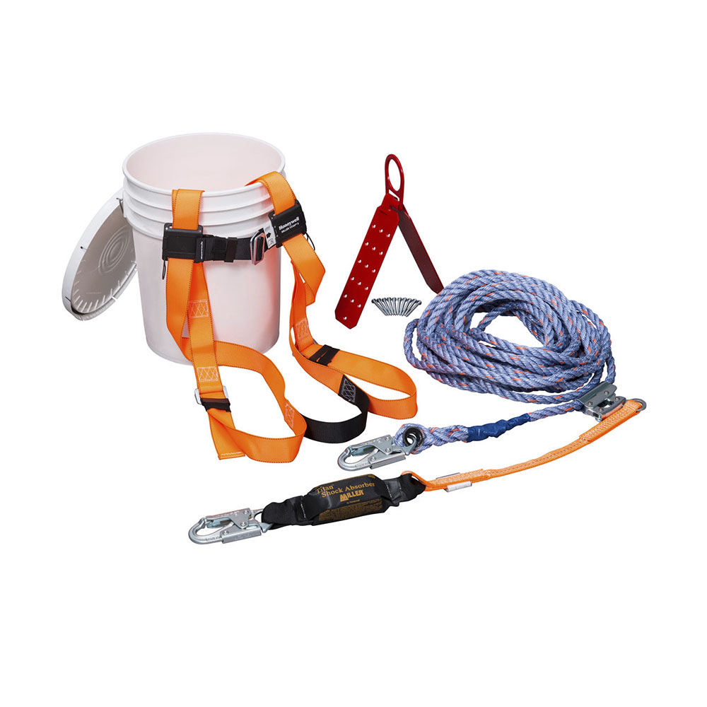 Honeywell Complete, Compliant Fall Protection Roof Kit with 25-ft. (7.6 m) lifeline - TRK2000-Z7/25FT