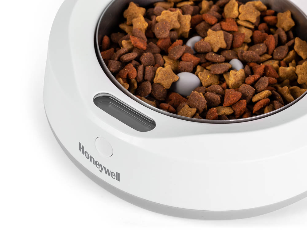 Honeywell 2-in-1 Smart Pet Bowl with Slow Feeder Insert and Feeding Monitor