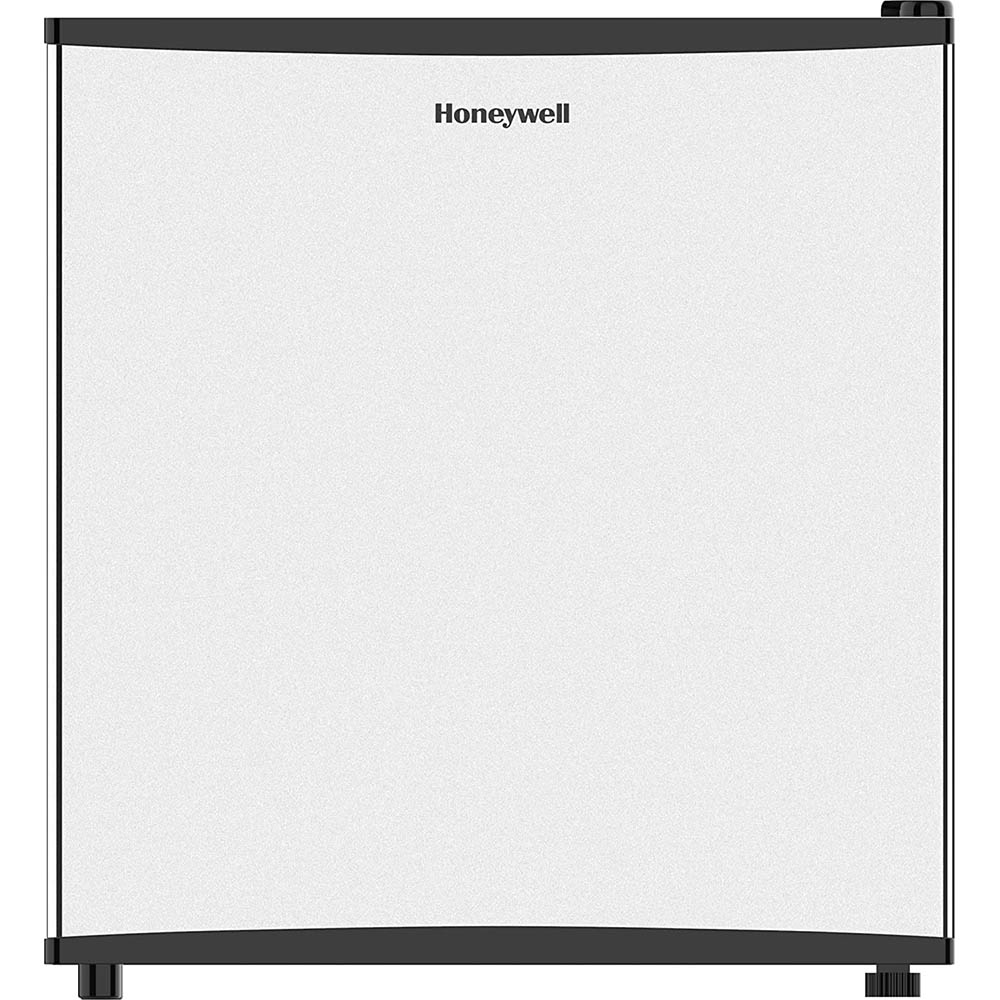 Honeywell Compact Refrigerator 1.6 Cu Ft Mini Fridge with Freezer, Stainless Steel - H16MRS