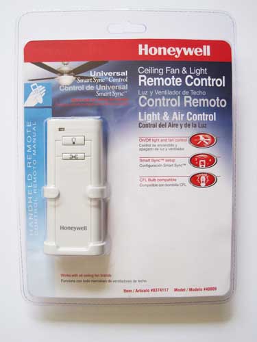 Honeywell Handheld Ceiling Fan Remote Model 40009