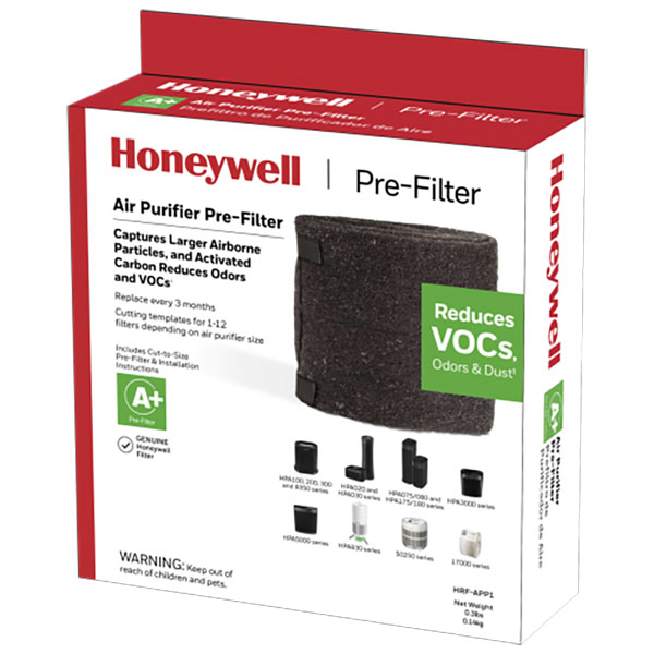 Honeywell Filter A Plus Household Odor And Gas Reducing Universal Pre-filter, HRF-APP1