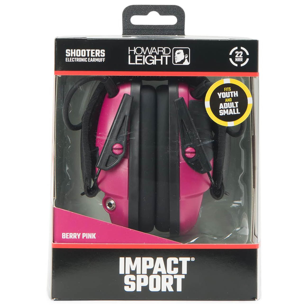 Howard Leight Impact Sport Berry Pink Youth Adult Small