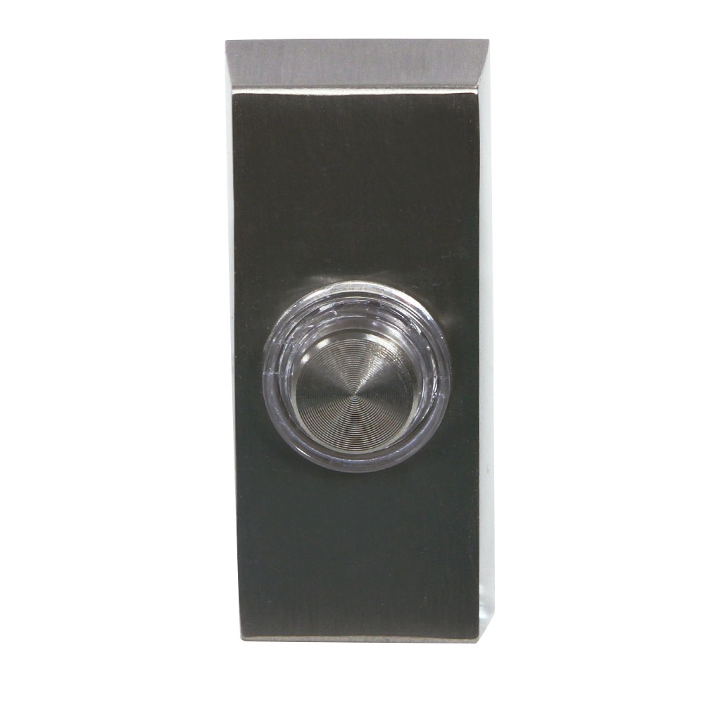 Wired Lighted Door Bell Push Button, Brushed Nickel