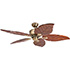 Honeywell Willow View Indoor Ceiling Fan, Brass Tropical, 52 Inch - 50502-03