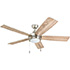 Honeywell Ventnor Indoor Ceiling Fan, Modern Brushed Nickel, 52-Inch - 50606-03