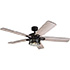 Honeywell Bontera Indoor Ceiling Fan, Matte Black, 52-Inch - 50690-03