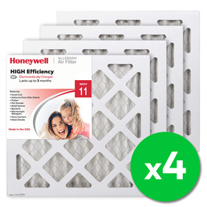 Honeywell 12x12x1 High Efficiency Allergen MERV 11 Air Filter (4 Pack)