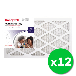 Honeywell 12x20x1 Ultra Efficiency Allergen MERV 13 Air Filter - 12 Pack