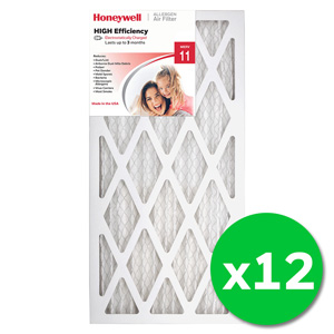 Honeywell 12x24x1 High Efficiency Allergen MERV 11 Air Filter - 12 Pack