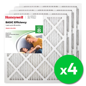Honeywell 18x20x1 Standard Efficiency Allergen MERV 8 Air Filter (4 Pack)