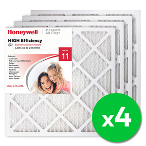 Honeywell 20x20x1 High Efficiency Allergen MERV 11 Air Filter (4 Pack)