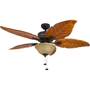 Honeywell Sabal Palm Ceiling Fan, Bronze Finish, 52 Inch - 50204