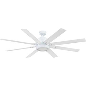 Honeywell 62-inch Xerxes Ceiling Fan with Remote, Bright White - 51628