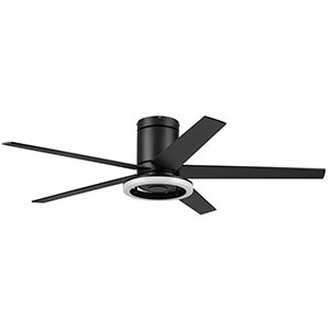 Honeywell Graceshire Contemporary Ceiling Fan with Light - 52 Inch, Matte Black