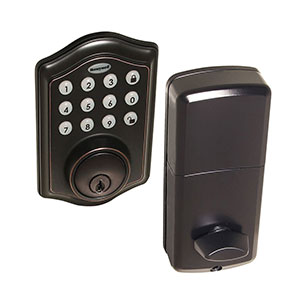 Honeywell Electronic Deadbolt Door Lock with Keypad Oil Rubbed Bronze, 8712409