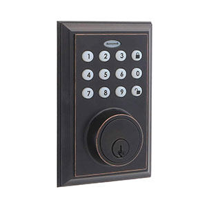 Honeywell Bluetooth Enabled Digital Deadbolt Door Lock With Keypad, Oil Rubbed Bronze, 8812409S
