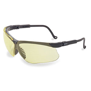 Honeywell Genesis Shooter's Safety Eyewear, Black Frame, Amber Lens - R-03571