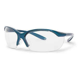 Honeywell Vapor Safety Eyewear, Sporty Metallic Blue, Clear Lens - RWS-51004