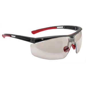 North by Honeywell T5900LTKTCG Adaptec Series Safety Eyewear, Black/Mirror