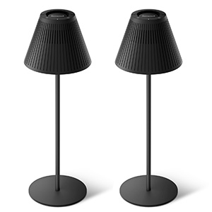 Honeywell Rechargeable Cordless Desk Lamps with a Portabe Design, Black 2-Pack