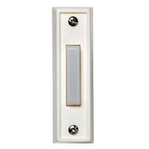 Honeywell Home RPW110A Wired Surface Mount Push Button for Door Chime, White