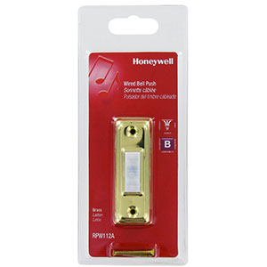 Honeywell Home Wired Surface Mount Push Button for Door Chime, Bronze
