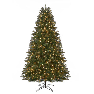 Honeywell 6.5 ft. Eagle Peak Pine Pre-Lit Artificial Christmas Tree with 400 Warm White LED Lights