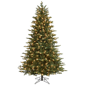 Honeywell 6.5 ft. Churchill Pine Pre-Lit Artificial Christmas Tree with 400 Warm White LED Lights