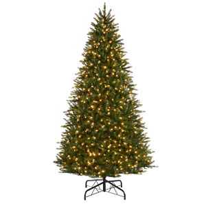 Honeywell 9 ft. Eagle Peak Pine Pre-Lit Artificial Christmas Tree with 800 Warm White LED Lights