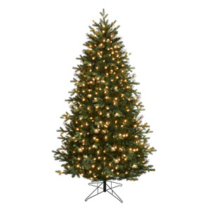 Honeywell 6.5 ft. Whistler Fir Pre-Lit Artificial Christmas Tree with 400 Warm White LED Lights